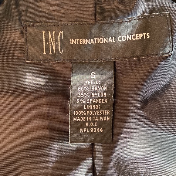 INC Ruffled Black Jacket - Picture 8 of 9